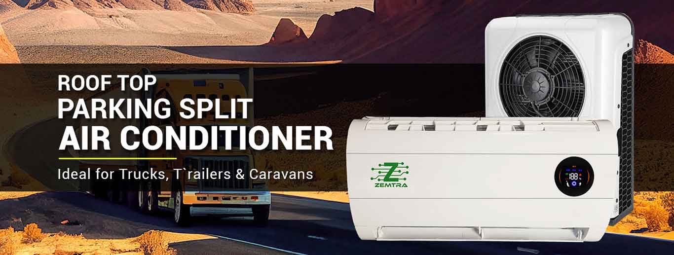 Zemtra 24V Rooftop Parking Air Conditioner Ideal for Trucks, Trailers and Carvans